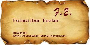 Feinsilber Eszter névjegykártya